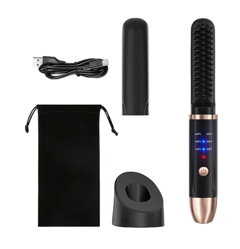 Two-in-OneCordless Straightener And Curling Iron