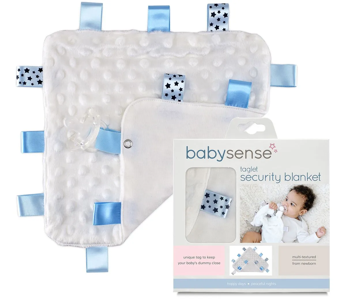 Baby Sense - Taglet Security Blanket - Blue