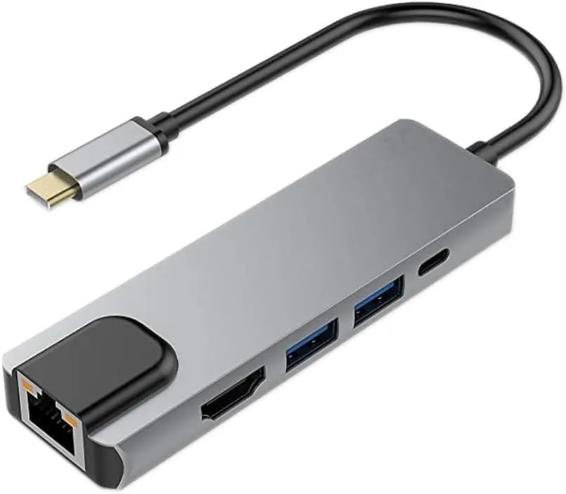 5 In 1 USB-C Multi-Function Docking Station With 4K Ultra HD