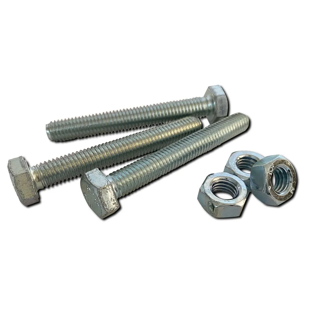 Ifasten Set Screw MS & Nut ZP M6x20mm - 10 Pack