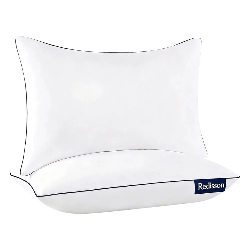 Pillows Standard Size Set of 2 for Sleeping, Soft and Supportive Bed Pillow