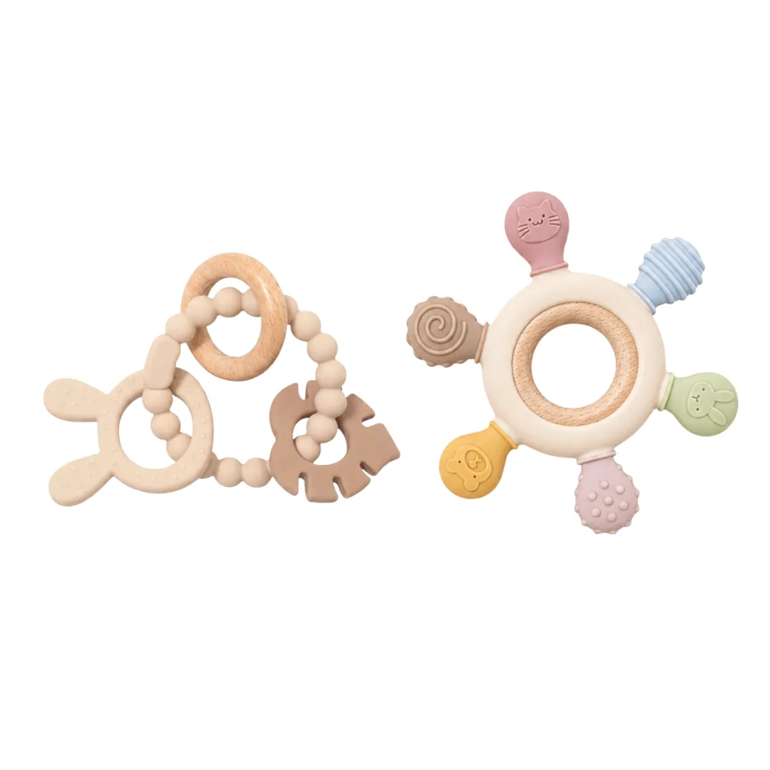 Teether Set - Soft Harvest Colour (2 Pack)