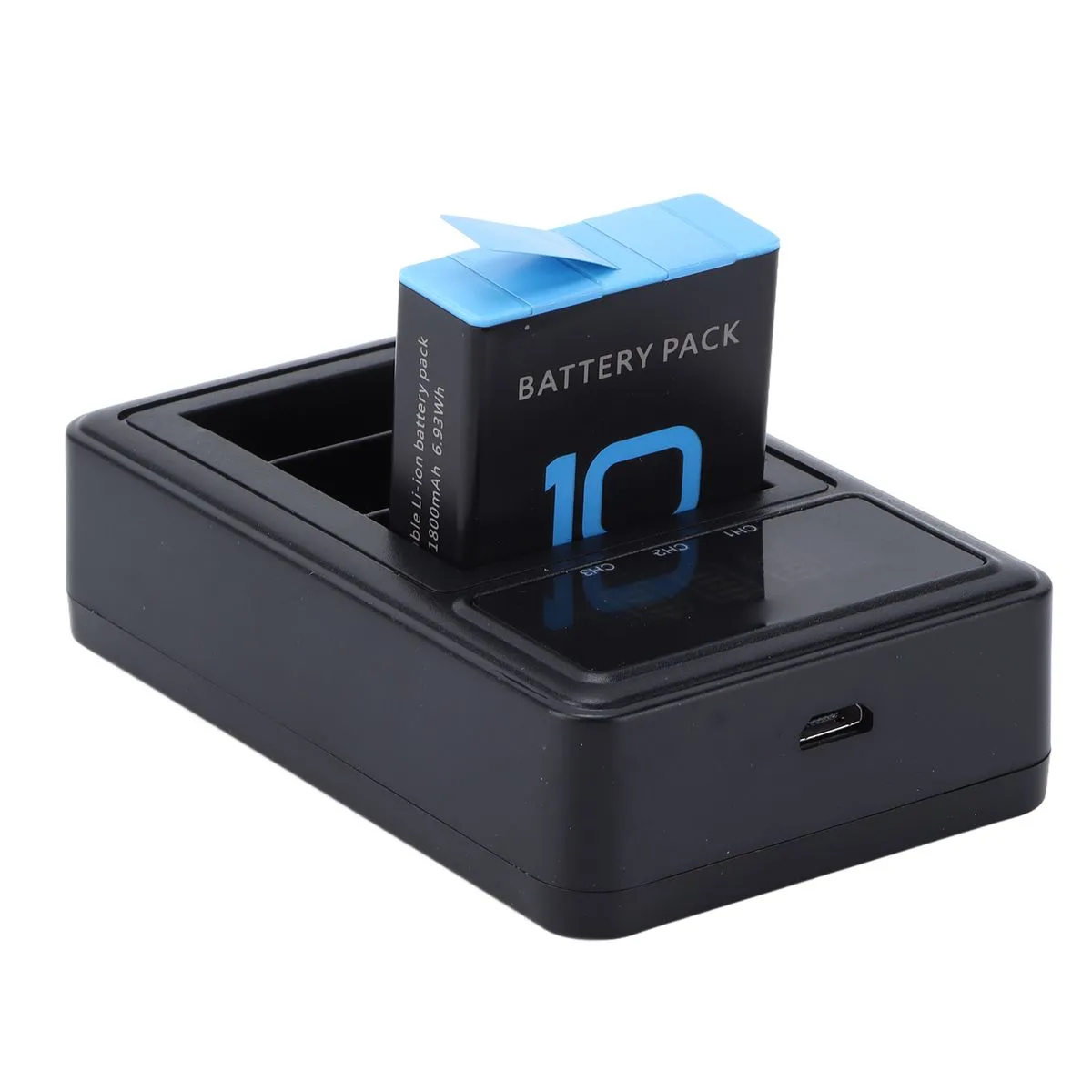 3-Channel Charger Station Compatible With Hero 9/10