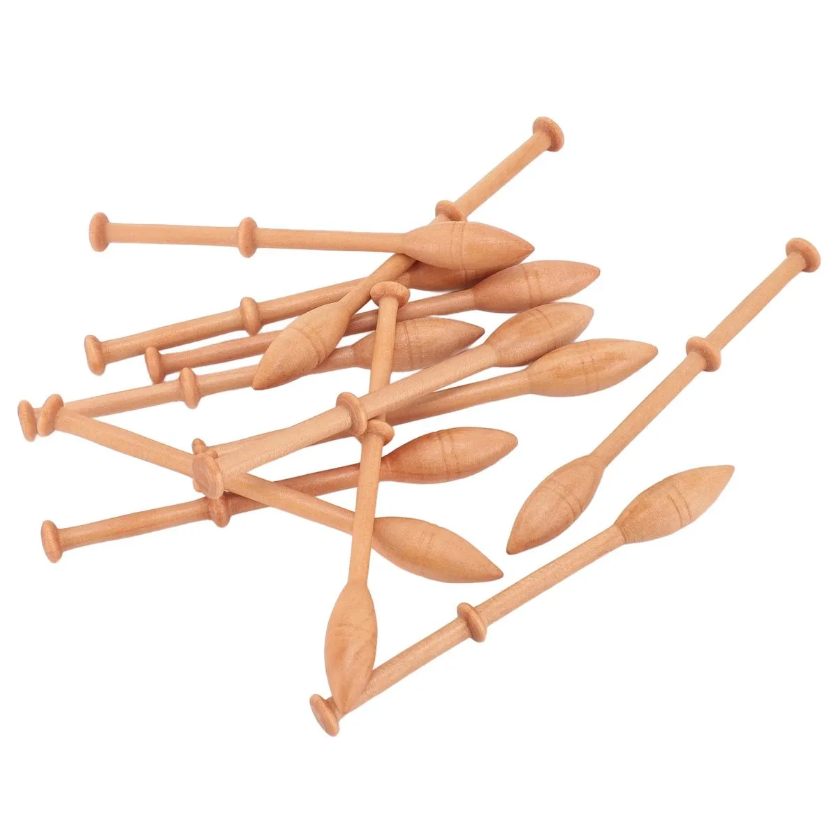 Professio l Wooden Lace Bobbin 12pcs for Hand Knitting
