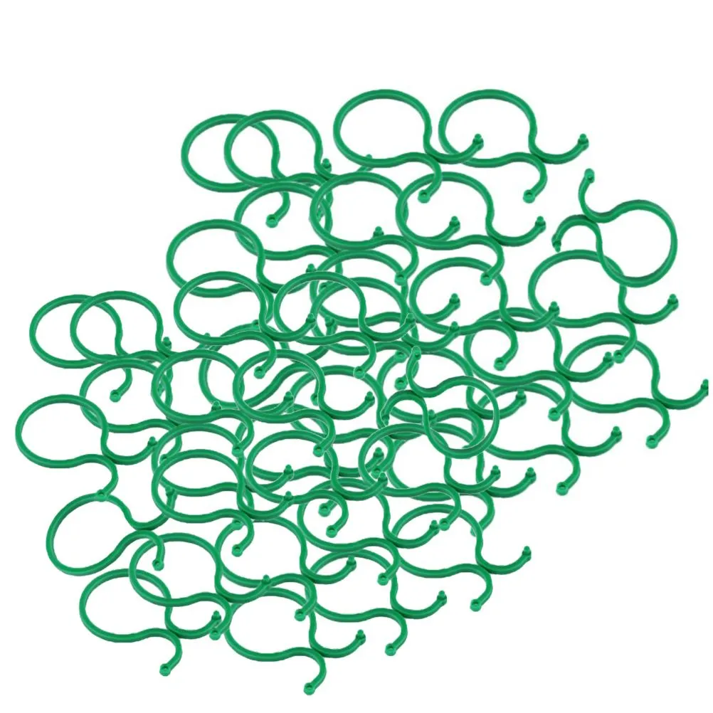 100 Pieces Plastic Support Clips For Flowers And Vegetables