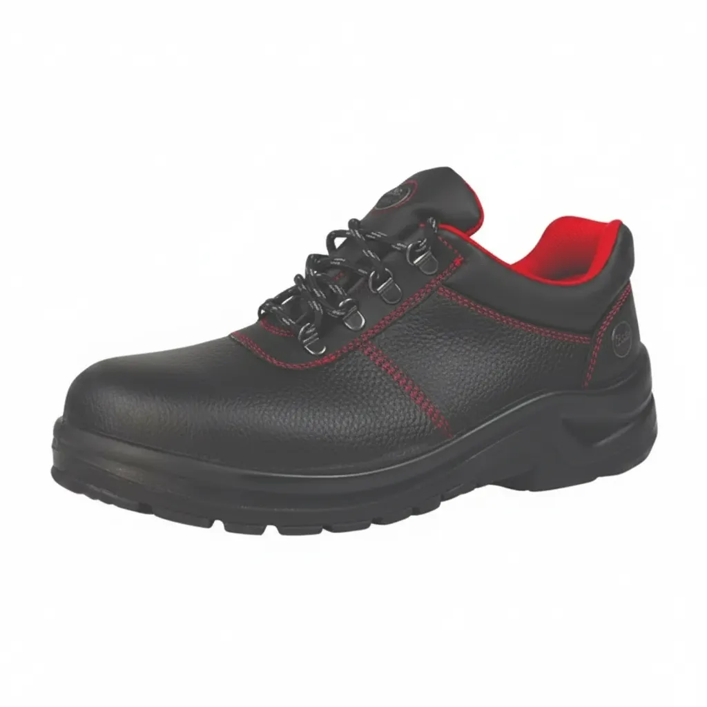 Bata Konga Black Safety Shoes Size 12 - Slip Resistant & Impact Protection