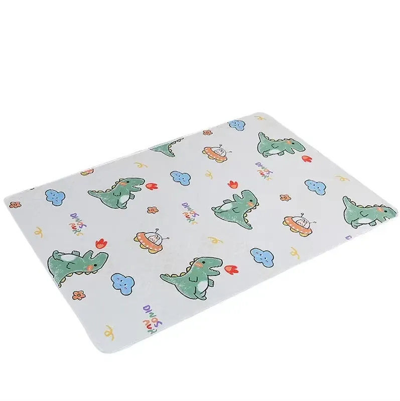 Waterproof Washable Mattress Urine Mat Pad for Baby Adult Bed Protector - Dinosaur