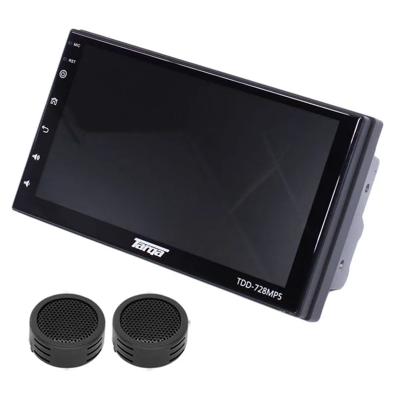 Targa TDD-728MP5 7" Android Double Din Media Player & Evo Tweeters