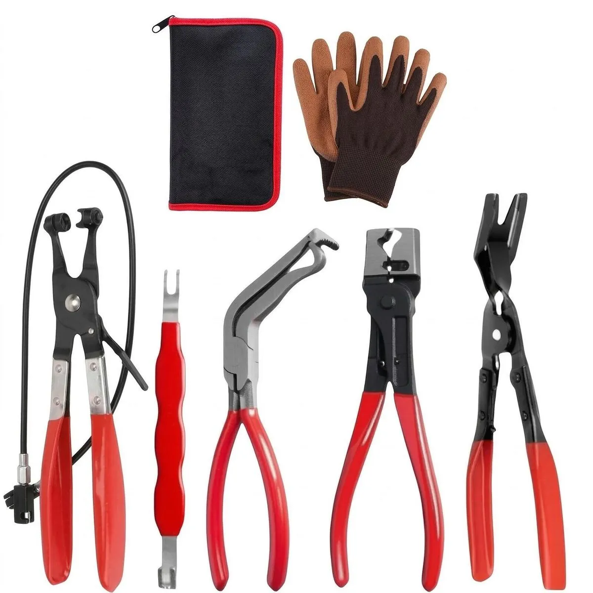 5-Piece Automotive Electrical Disconnect & Clip Removal Pliers Set
