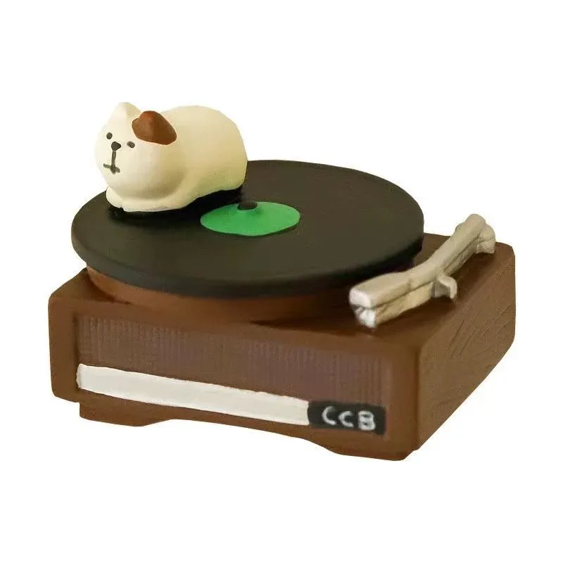 Vintage-Style Resin Record Player Desktop Figurine