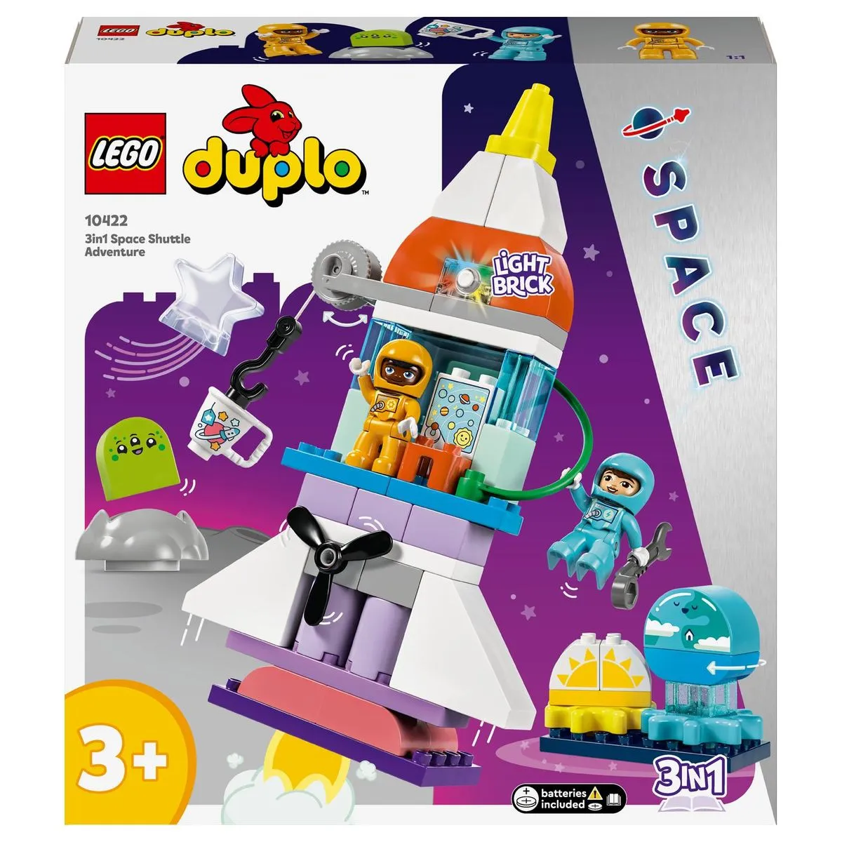 LEGO® DUPLO® 3in1 Space Shuttle Adventure 10422 Building Toy Set - 58 Pieces