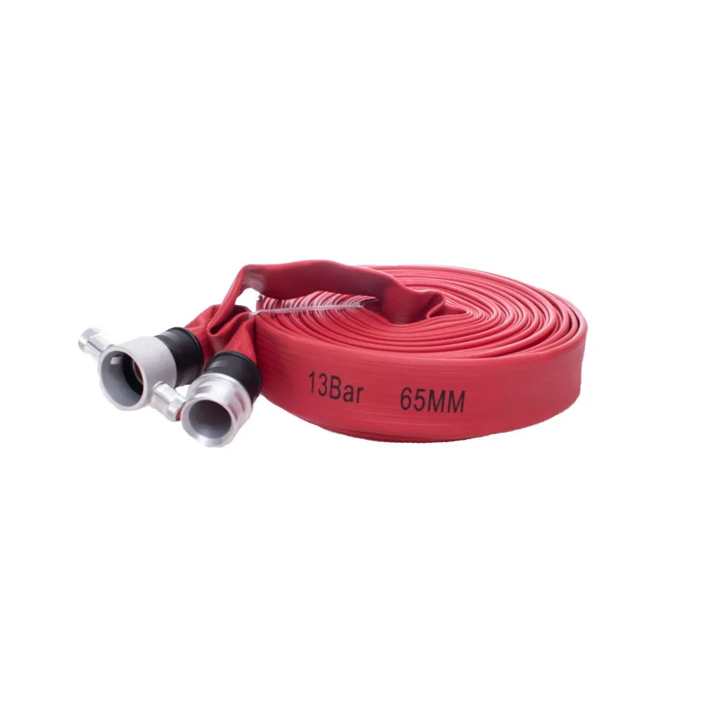 Layflat Hose 65mm x 30m c/w Couplings 13 Bar (Red)