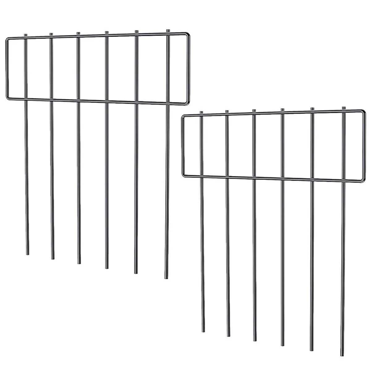 2/4/10 Pack Animal Barrier Fence, Rustproof Metal Wire Garden Fence Border - 2 Pack