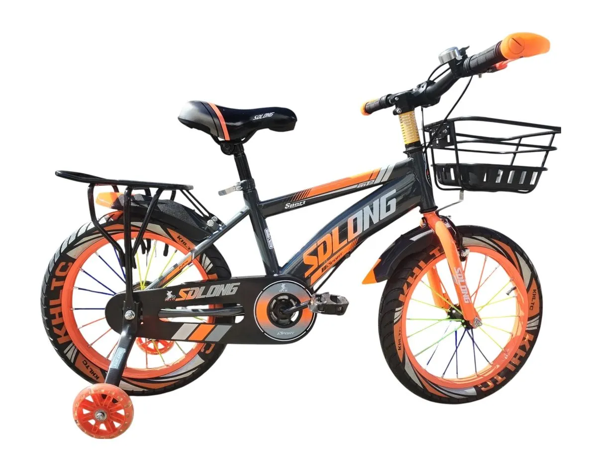 Solong Sport 16" Kids Bike with Basket and Training Wheels