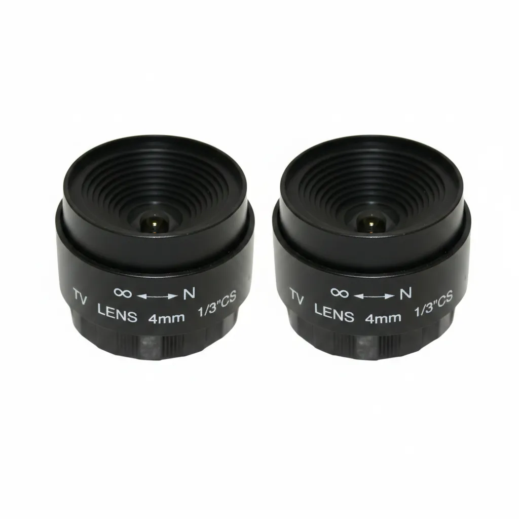 Securnix 4MM Fixed CCTV Lens for Surveillance Applications - 2 Pack