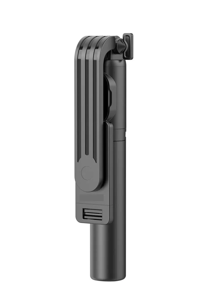 Bluetooth Stainless Steel Tripod Selfie Stick - Fill Light -Remote (SI-40S) - Black