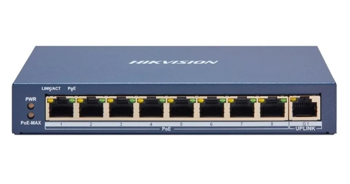 Hikvision 8 Port Fast Ethernet Smart POE Switch