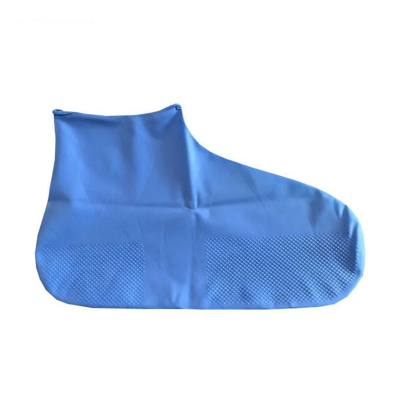 Water Shoe Cover Rainproof Anti-slip Wear resistant Bottom Foot Rain Shoe Cover - Blue
