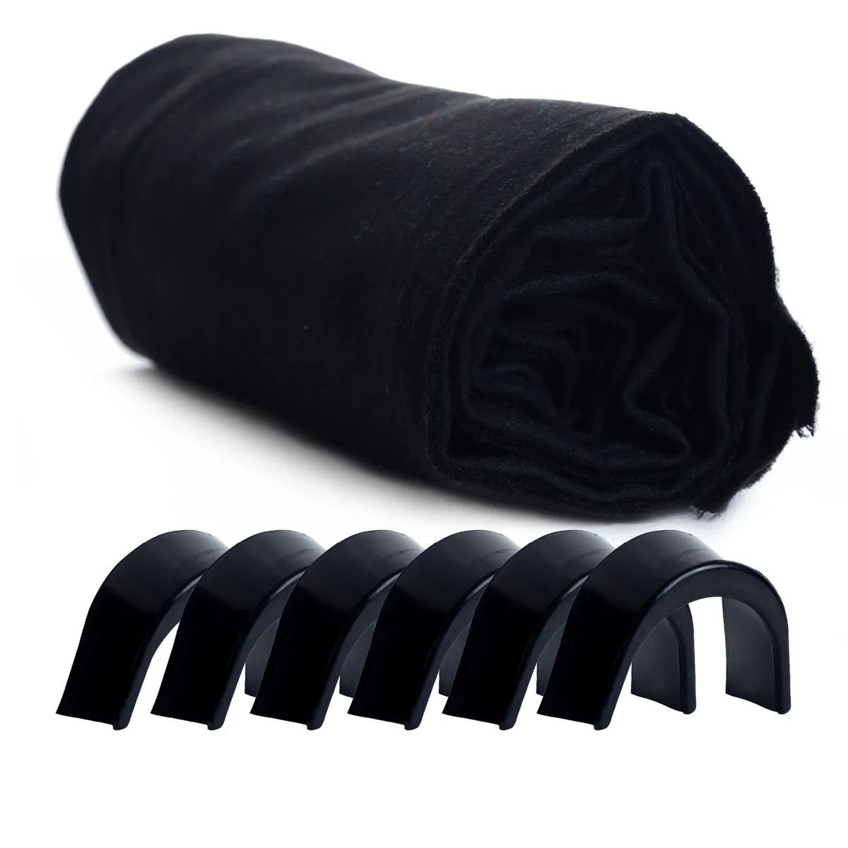 Premier Pool/Snooker Table Cloth and Pocket Liners Combo - Black