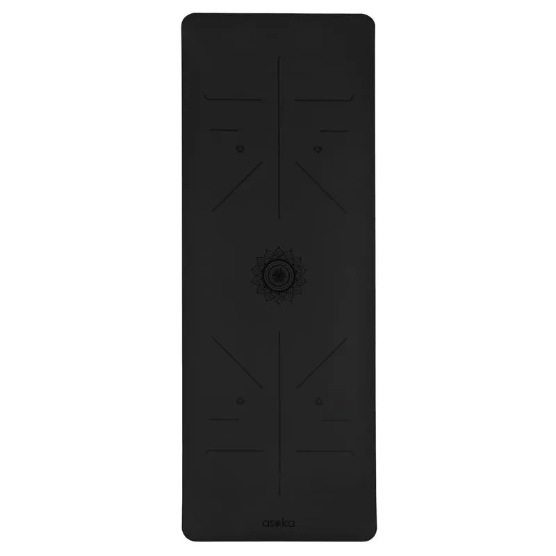 Asoka Alignment Performance Yoga Mat - Black