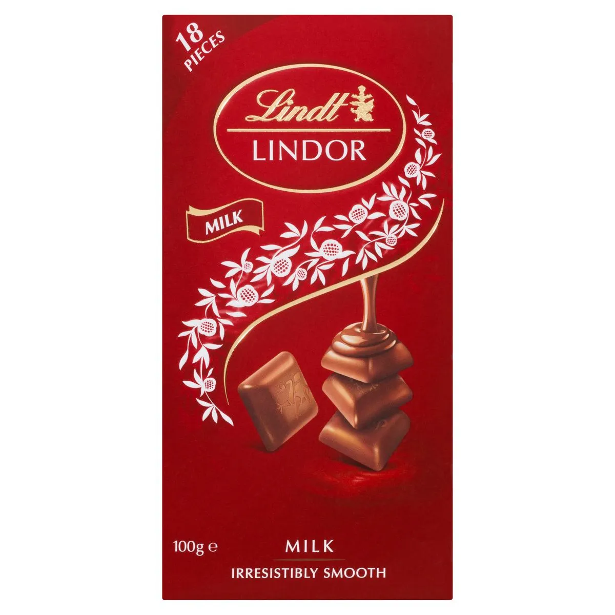 Lindt Lindor Singles Milk Chocolate Slab 100g
