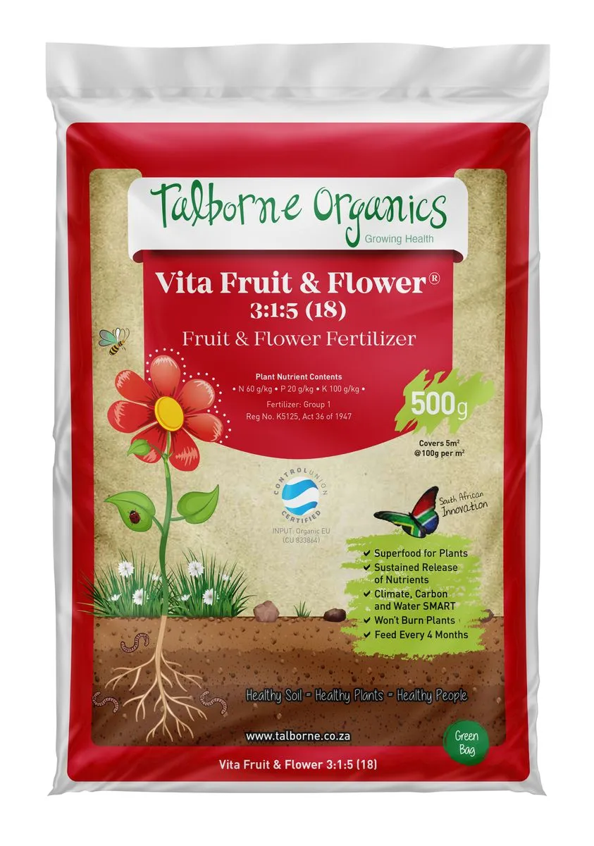 Talborne Organics Vita Fruit and Flowers 3:1:5 (18) - Talborne Organics Vita Fruit and Flowers 3:1:…