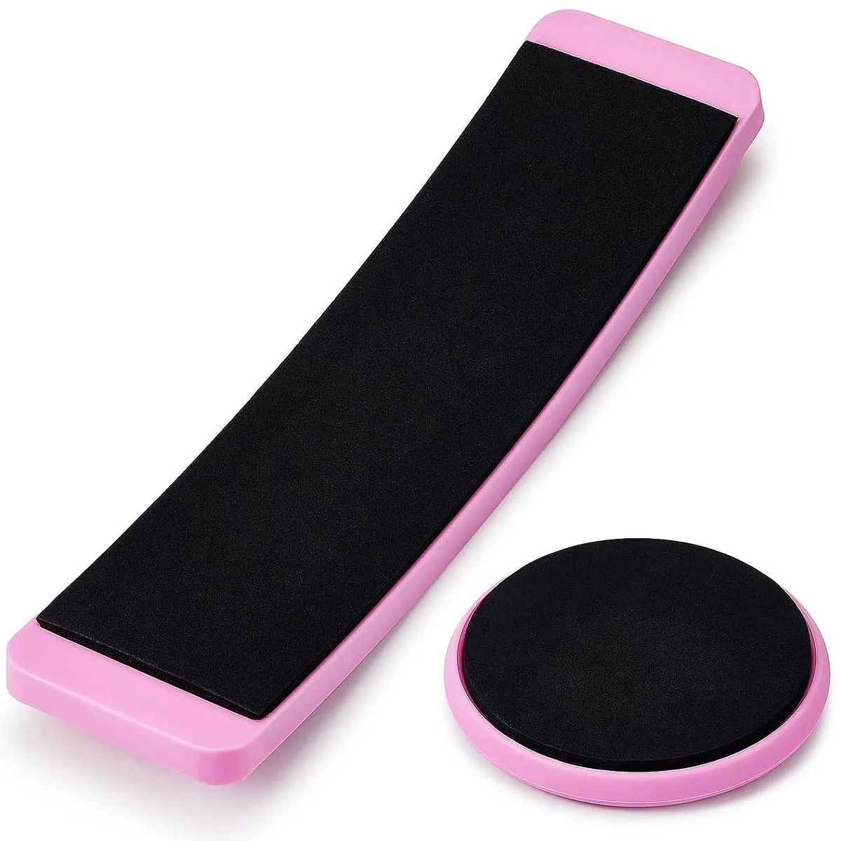 2 Pcs Turning Board Figure Ice Skating Spinner Balance Board set - Pink
