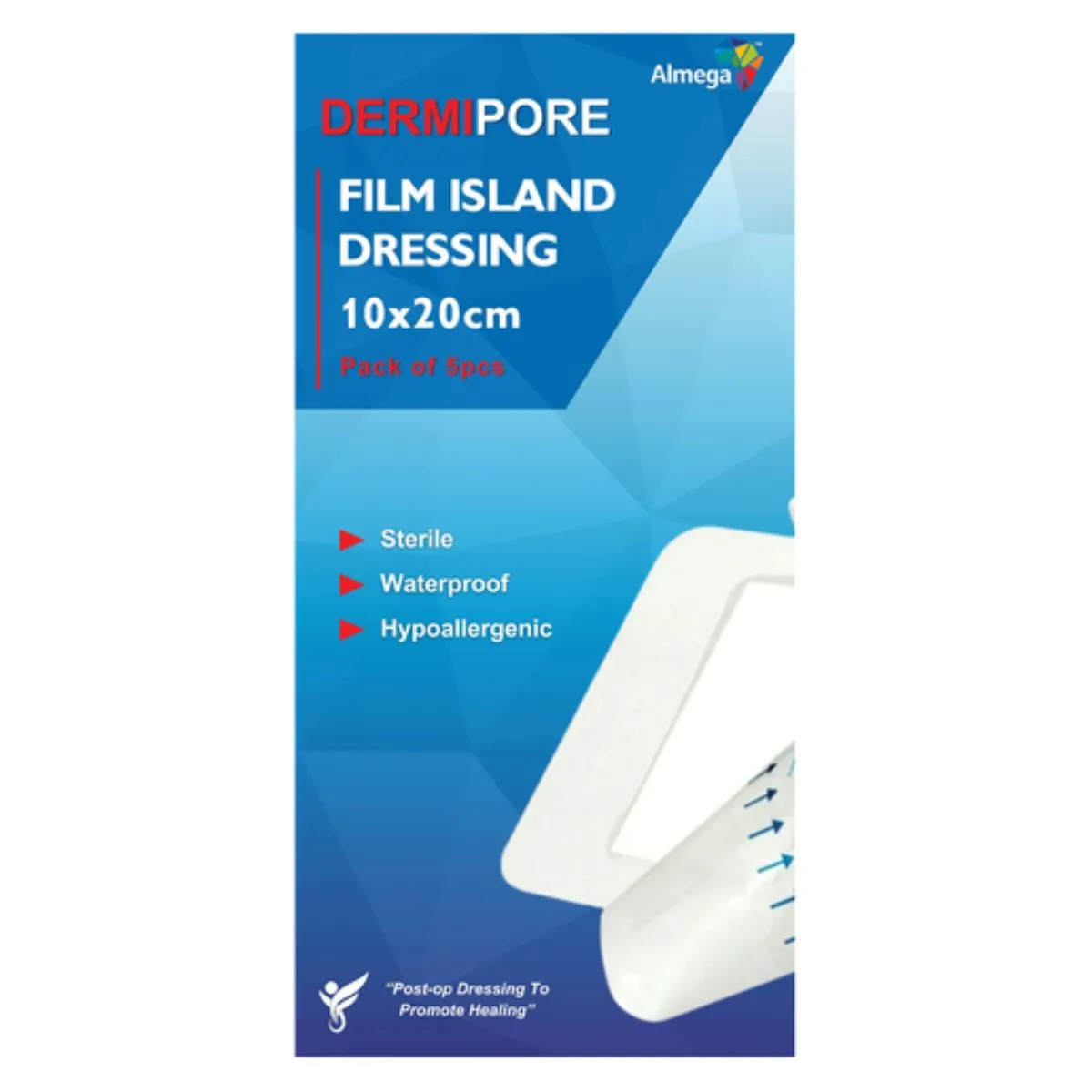 Dermipore Transparent Film Dressing 10cm x 20cm (Pack of 5)