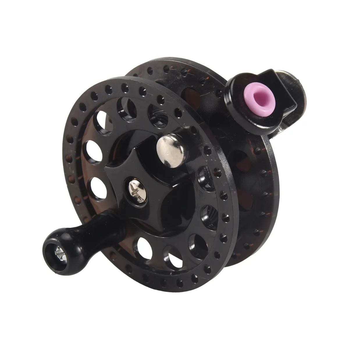 Plastic Ice Fishing Reels Fly Fishing Tackle Round Wheel