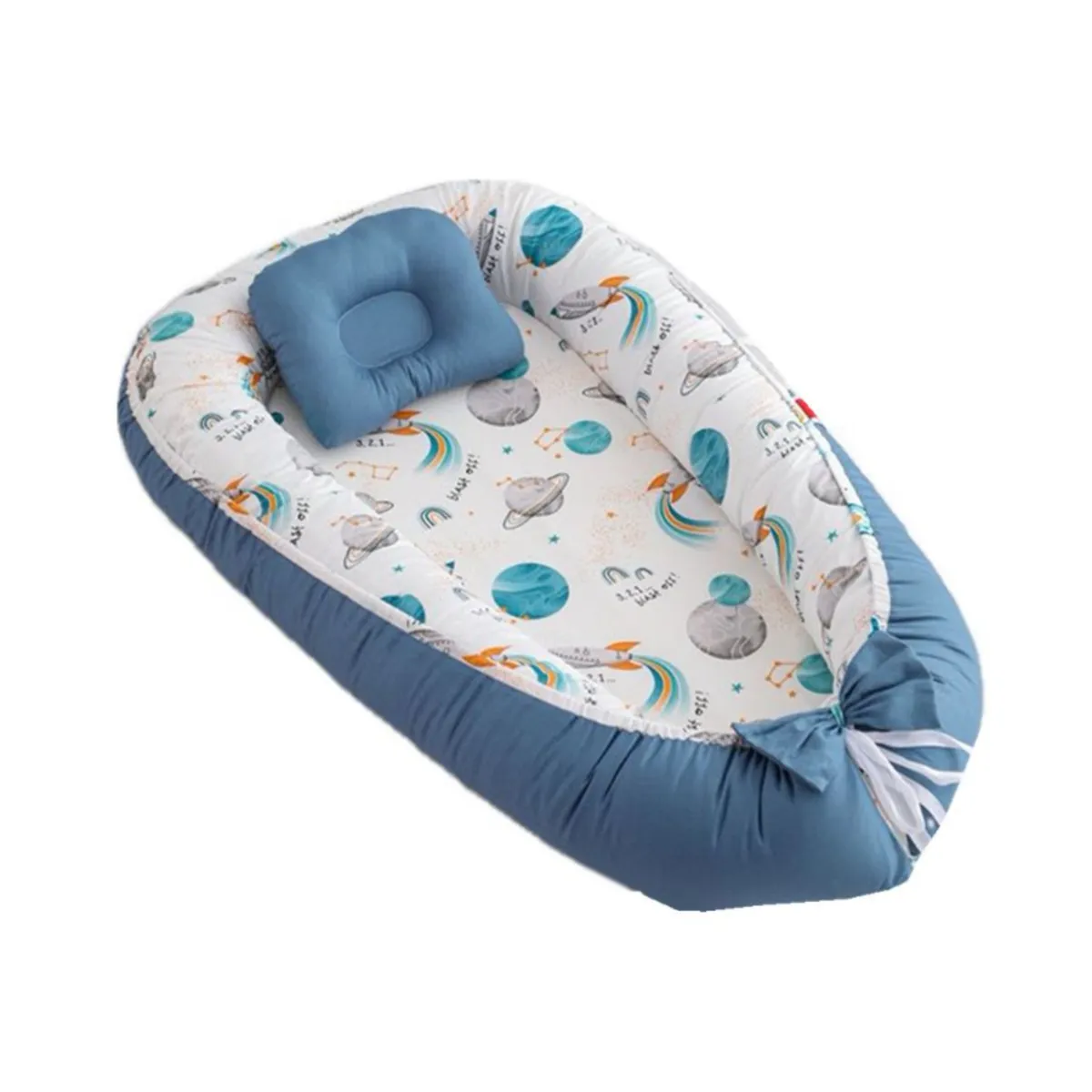 Newborn Baby Nest Lounger - Cozy, Portable Infant Bed