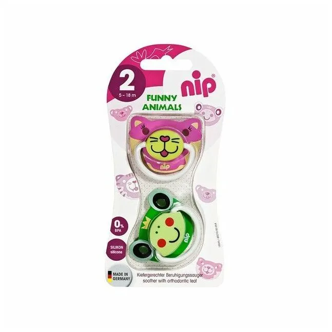 NIP Funny Animals Soother Silicone