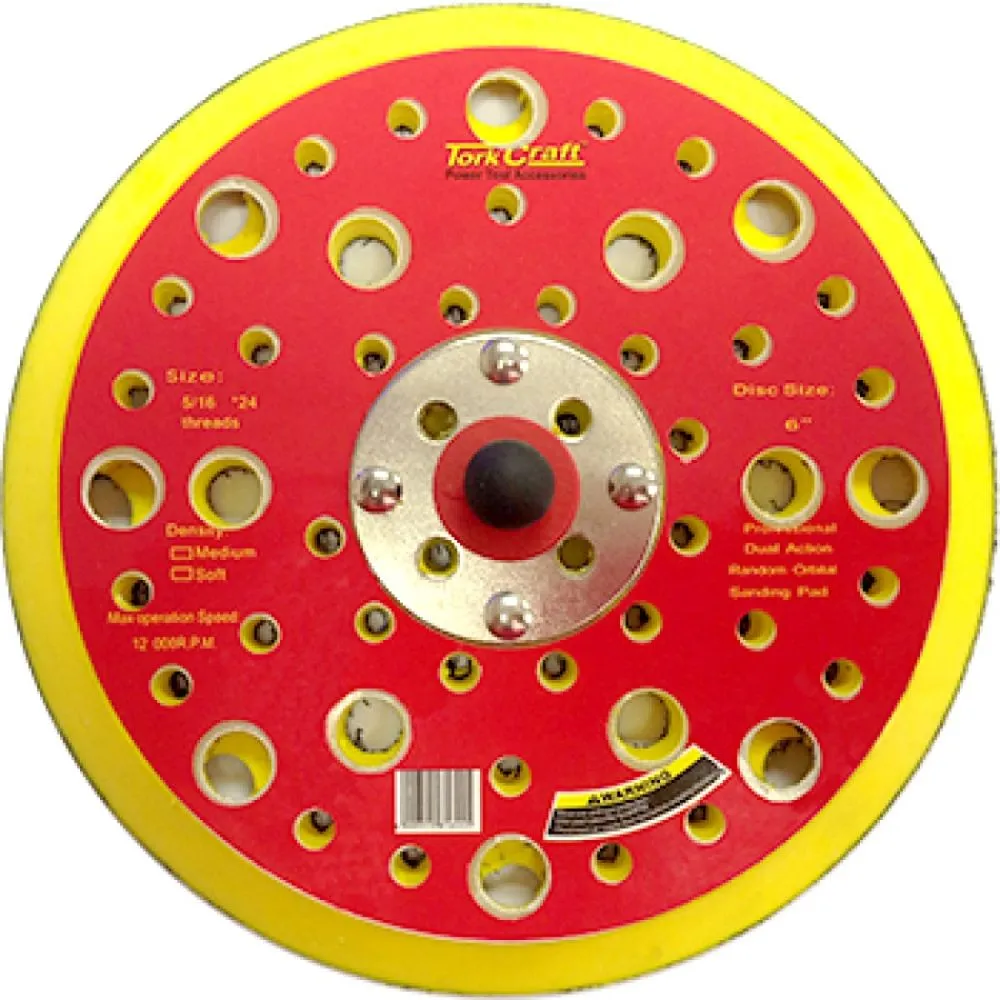 Tork Craft - DA Sander Pad 52 Holes - 150 mm (6")