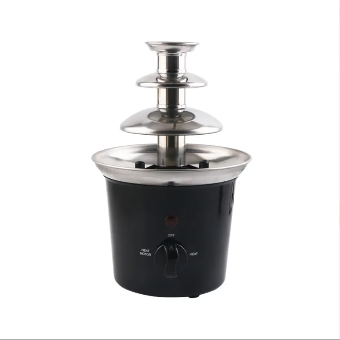 Large Stainless Steel Chocolate Fountain 500ml 90W Hot Pot Set Electric