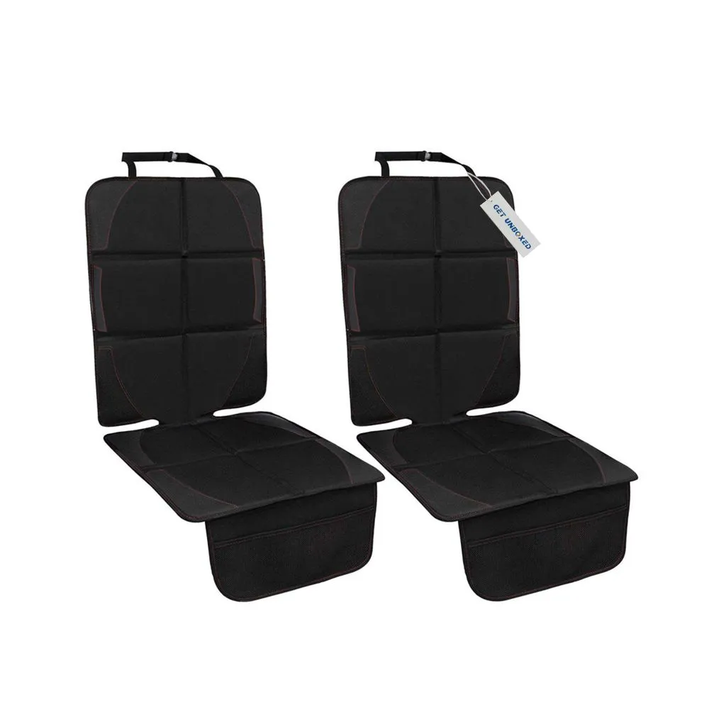 GET UNBOXED 2 Pack Car Seat Protector Universal Car Seat Cover with Pocket