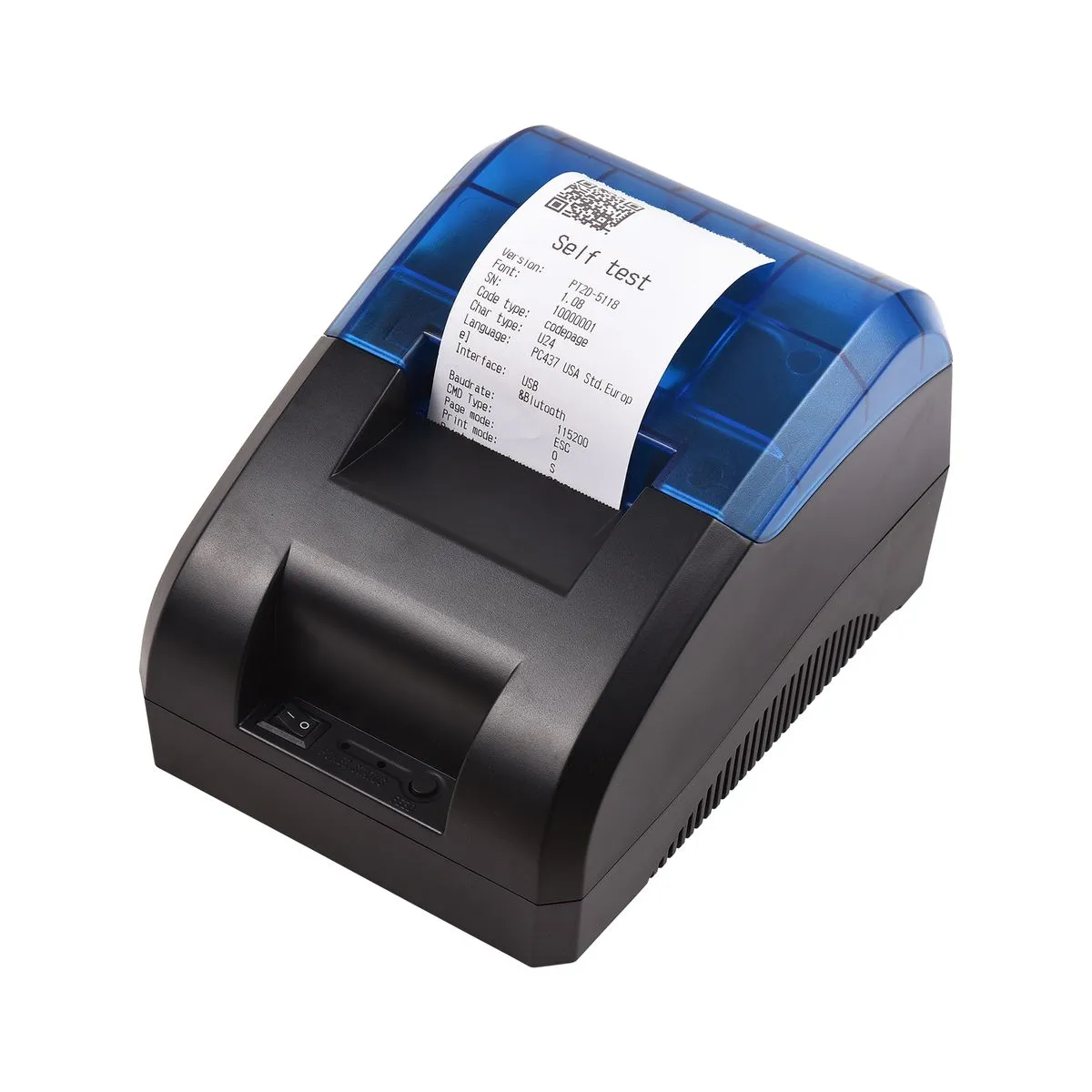 58mm Thermal Receipt Printer with Barcode & Logo Printing