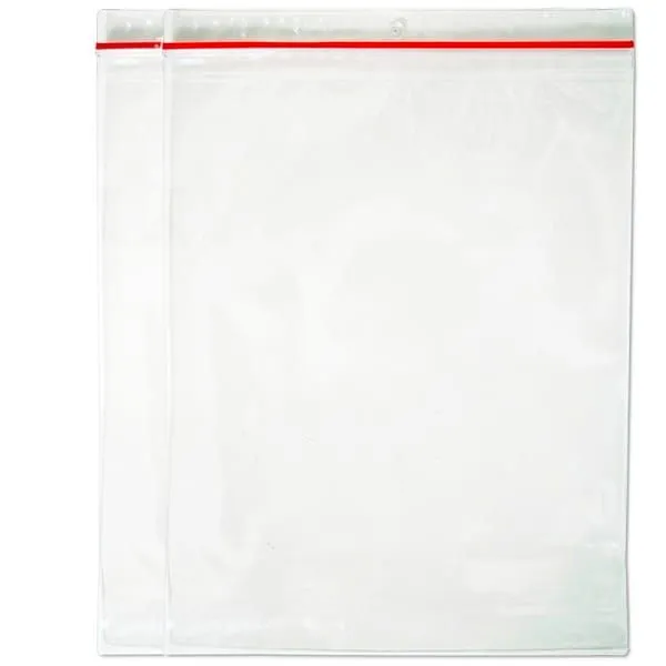 2 Packs Of 100, 250mm x 360mm Plastic Zip Lock Bags