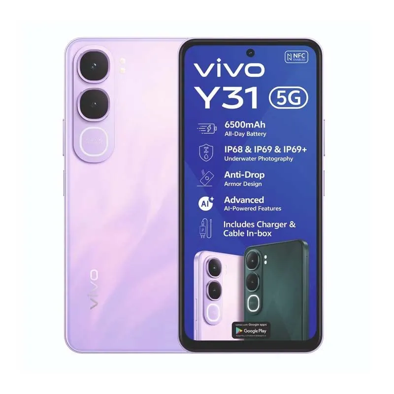 Vivo Y31 5G Dual Sim 256GB - Purple
