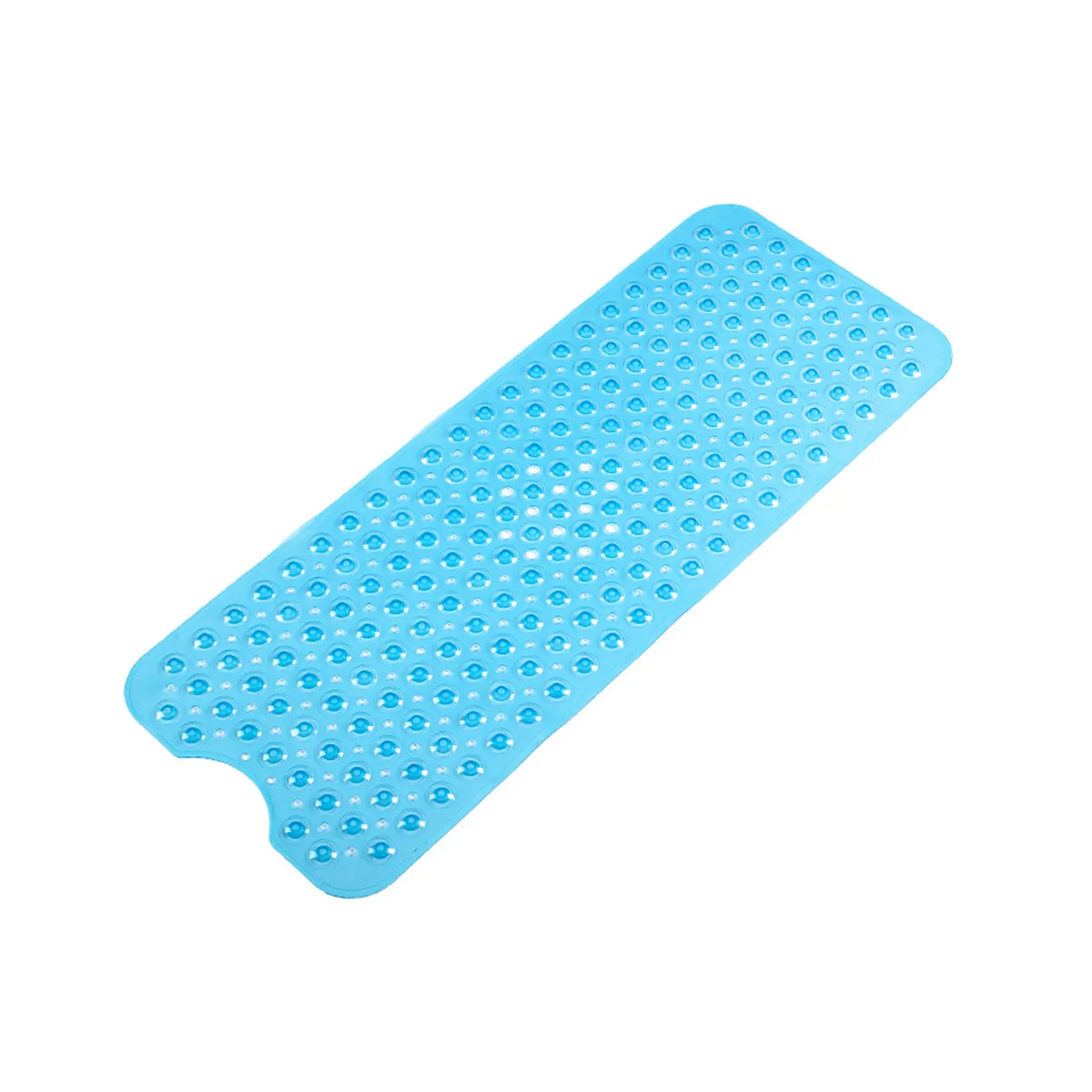 Bath Mat Non Slip Bathtub Shower Mat Long Anti Slip Tub Showering Bathmat - Blue
