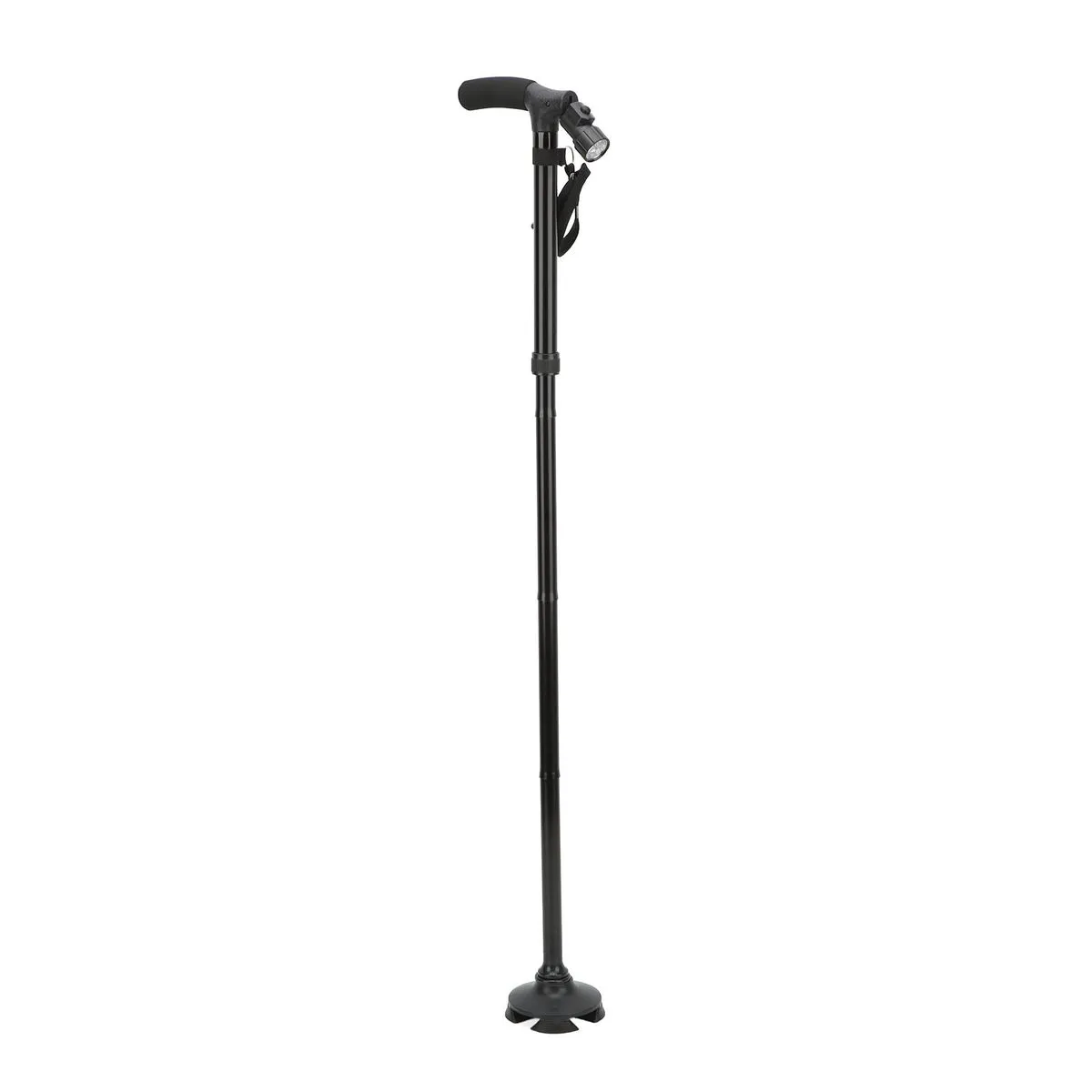 Foldable LED cane for elderly