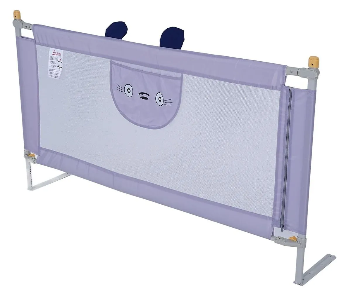 Baby Safety Guard Rail for Bed - Blue Grey