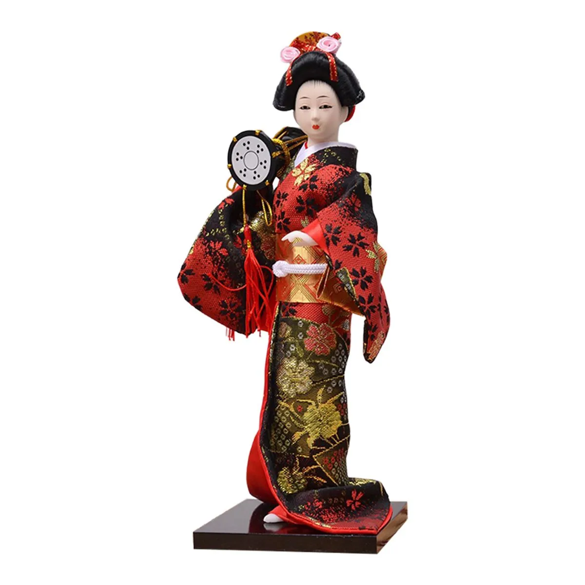Ethnic Japanese Geisha Dolls Vintage Style Asian for Shelf Decor