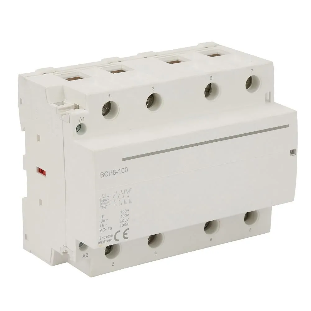 4P 4NC 100A DIN Rail AC Contactor 230V for Home Electrical