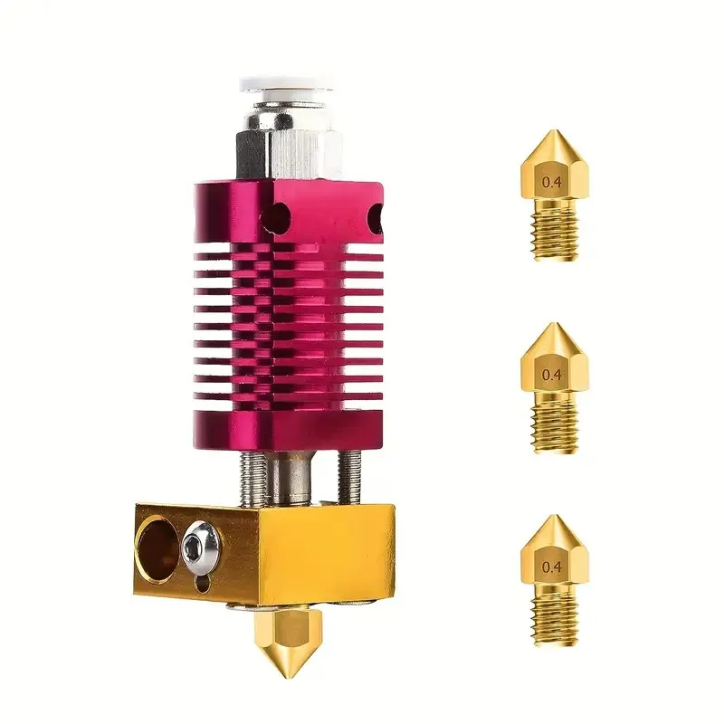 3D Printer Extruder Hotend with 3pcs 0.4mm MK8 Nozzles