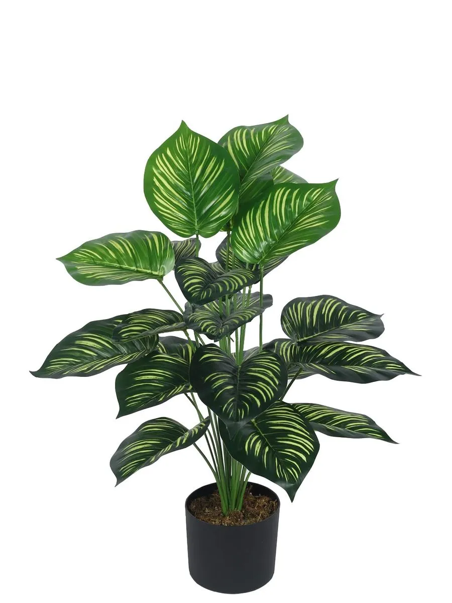 Home Bloom Artificial Monstera Big Leaves Plants Pot
