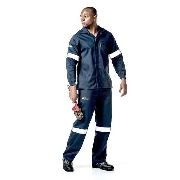 Dromex D59 Reflective SABS Flame & Acid Conti Suit (Jacket) - Navy