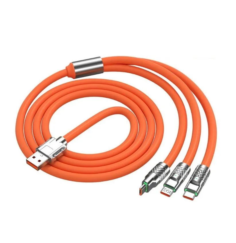 Yas-Usb Cable 3 in 1 Super Fast Charging Cable Cell Phone Data Cables