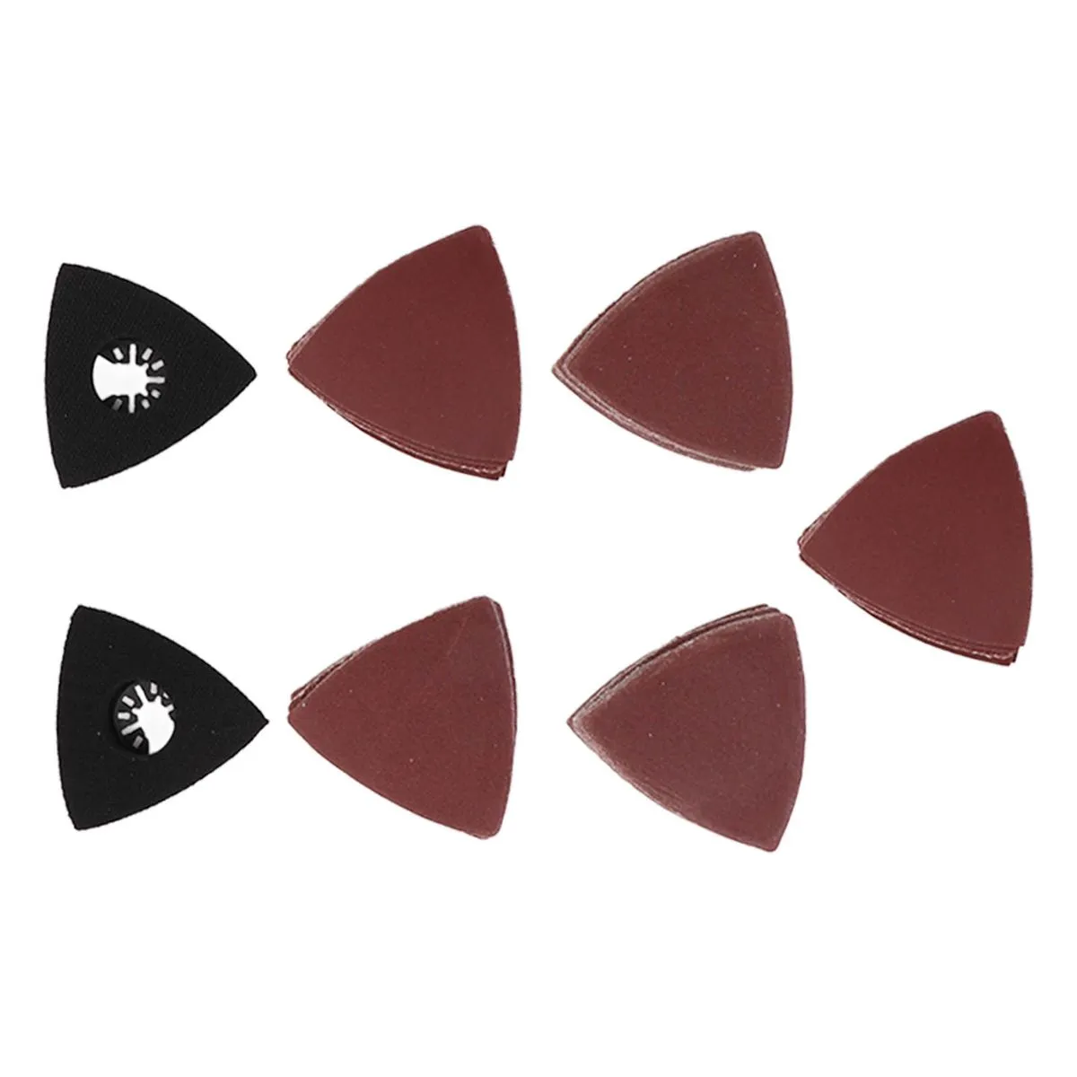 80mm Triangular Sandpaper Set with Pads for Polishing