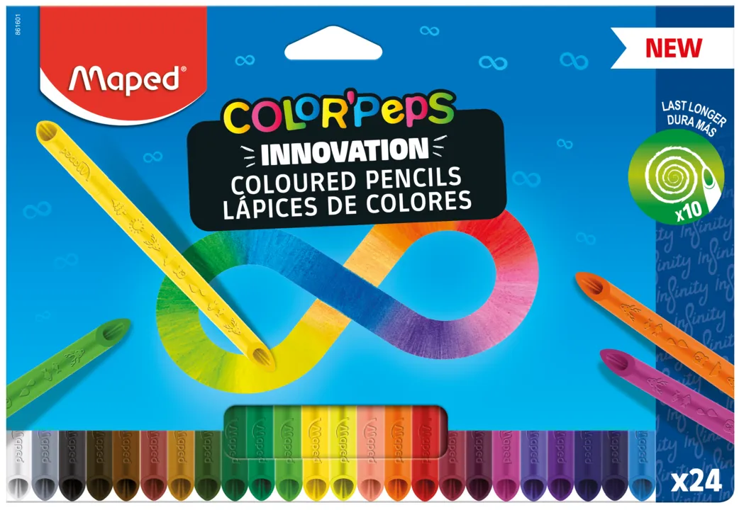 Maped - Colour Pencils Infinity Pack Of 24's x 2
