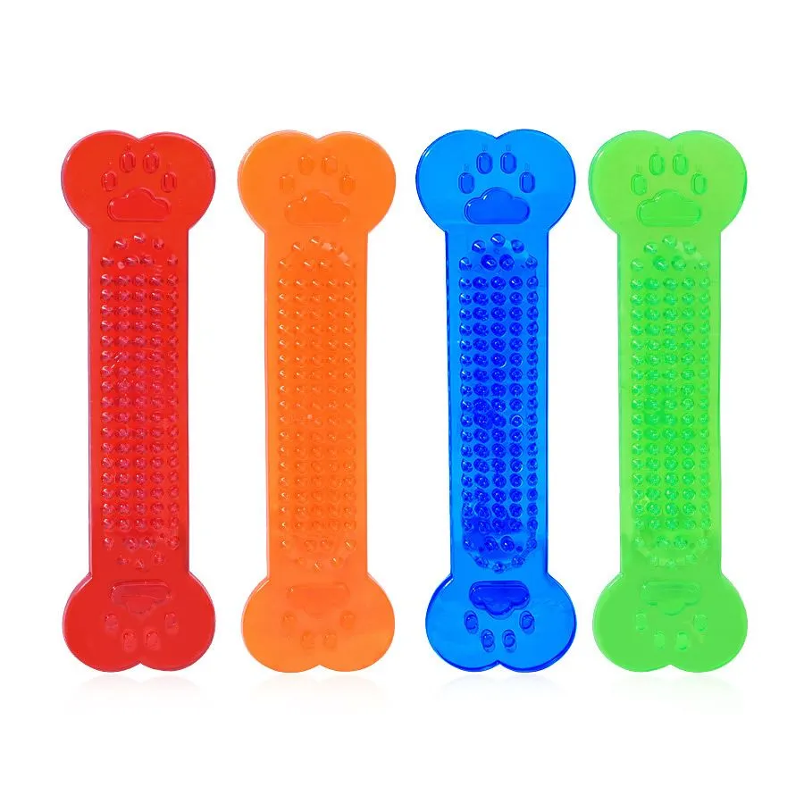 Pet Chew Toys Rubber Bone Toy Aggressive Chewers Dental Care- 4 Pieces