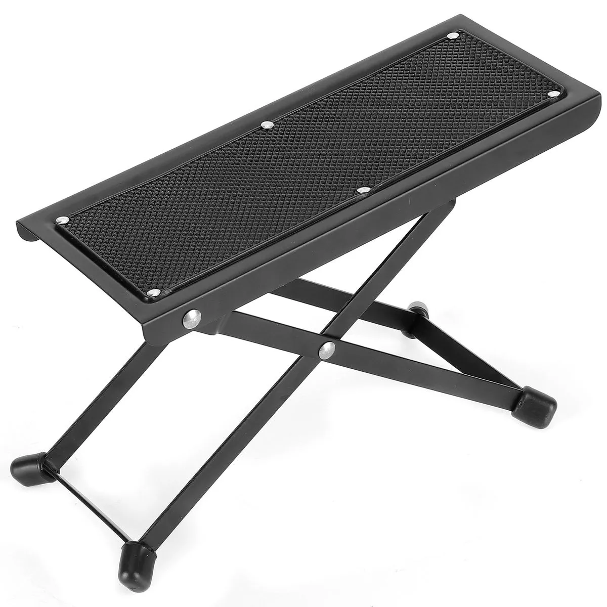Adjustable Guitar Foot Stool Portable 4 Level Pedal